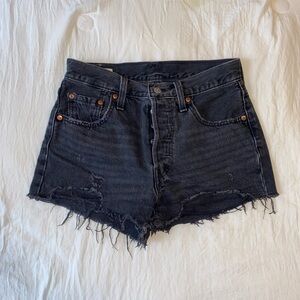Levi’s Black denim shorts
